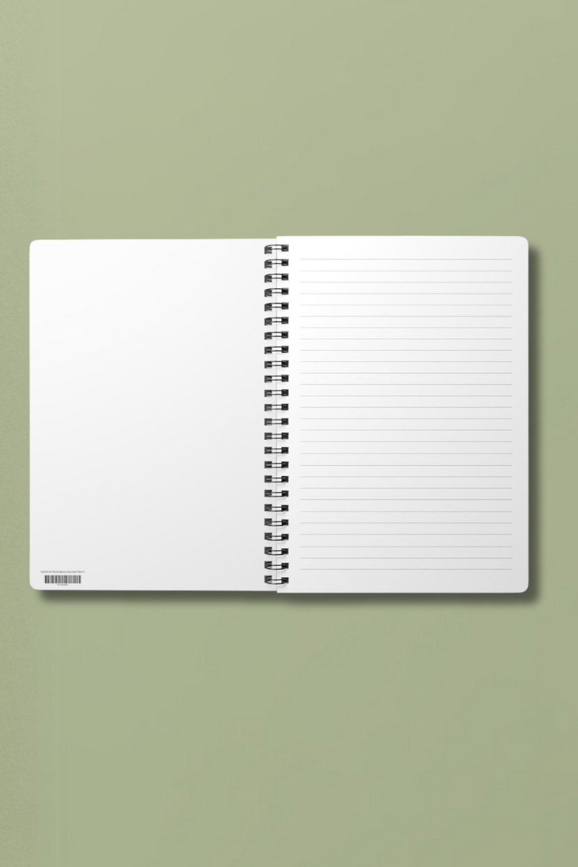 'I prompt, therefore I am' green notebook