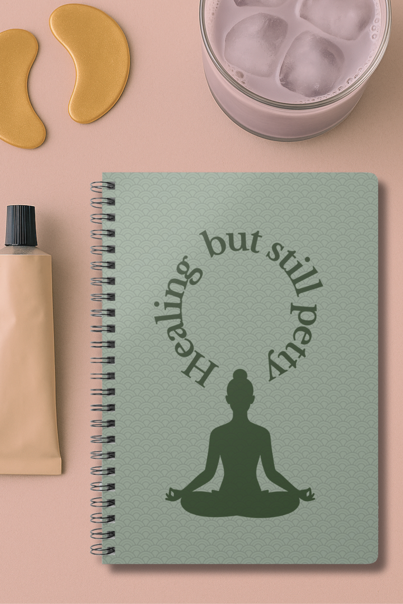 Healing But Still Petty A5 Wirobound Softcover Notebook