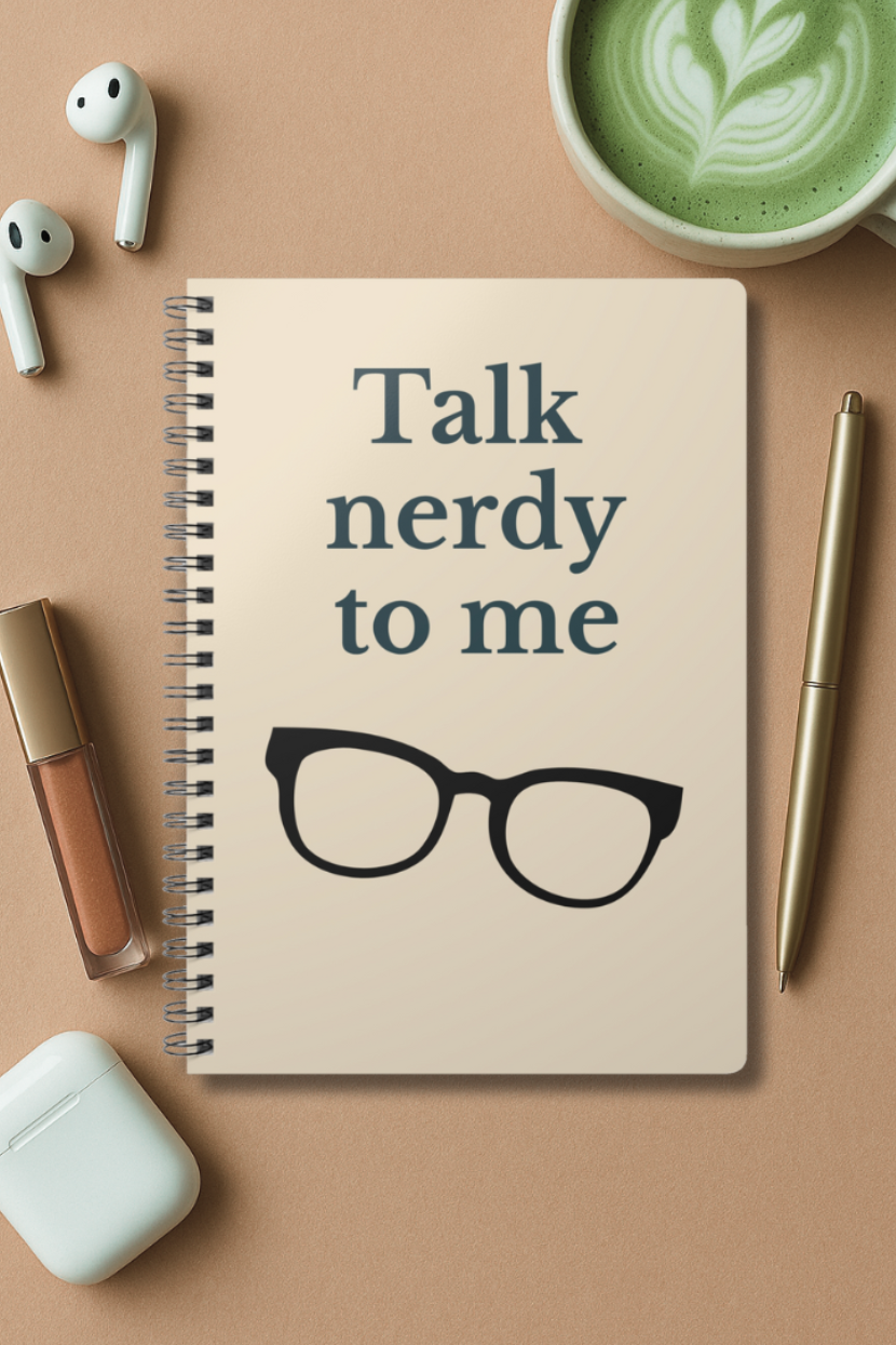 Nerdy Quote Wirobound Notebook - A5 Spiral Journal for Students and Creatives